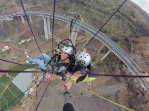 volando por el puente de Silva