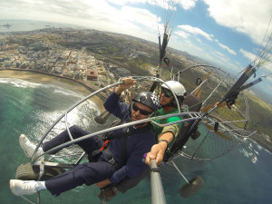 Vuelo en paratrike en Gran Caanria